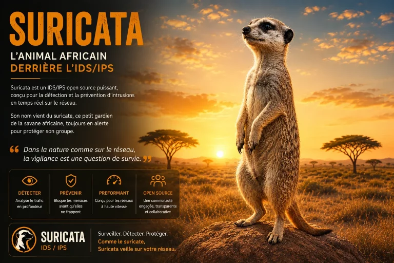 Lire la suite à propos de l’article Suricata : l’animal africain derrière l’IDS IPS